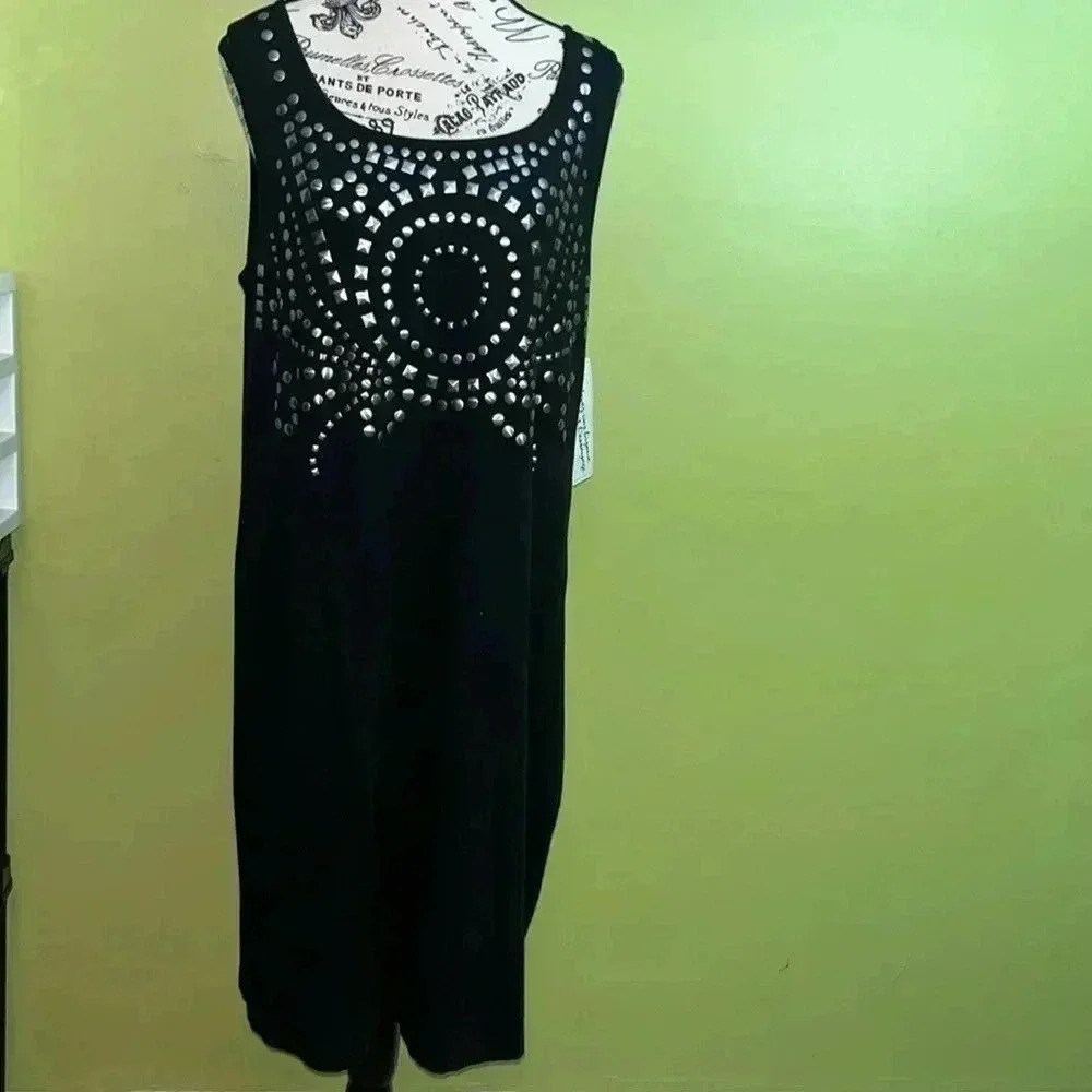 🆕 Peter Nygard Black Sleeveless Dress Size Medium